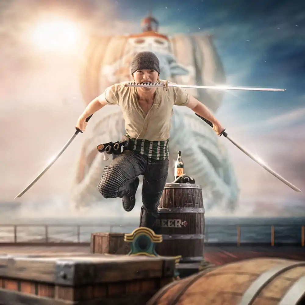 One Piece Art Scale Statue 1/10 Zoro 19 cm Produktfoto