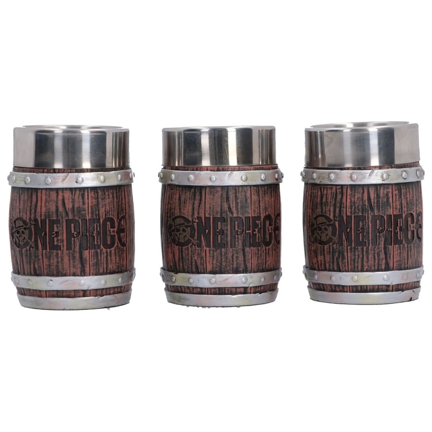One Piece Schnapsglas-Set Fass 8 cm Produktfoto