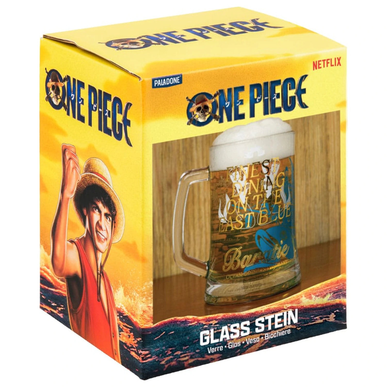 One Piece Bier Glas Produktfoto