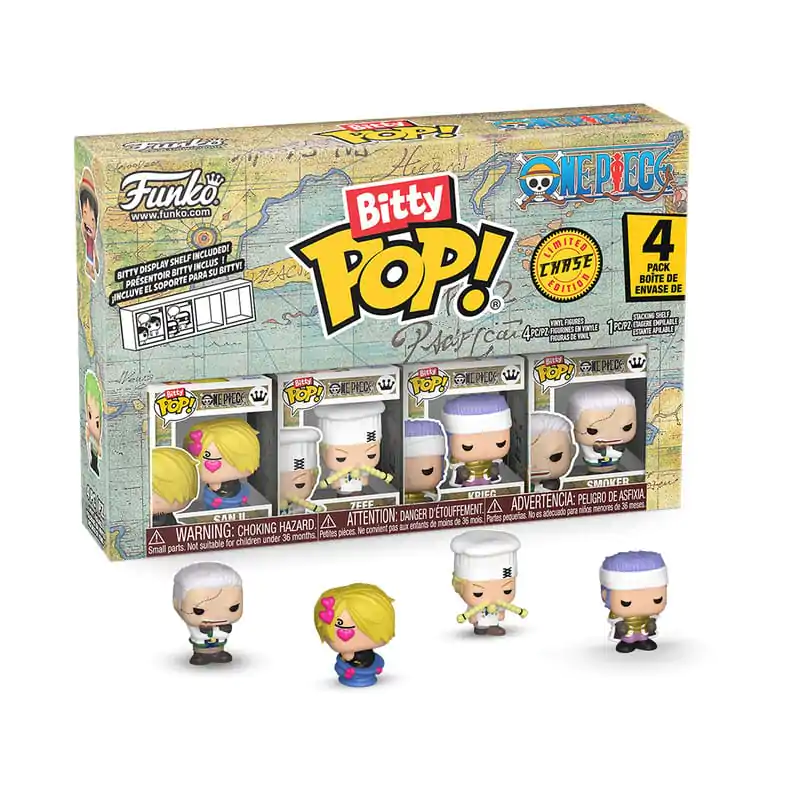 One Piece Bitty Funko POP! Vinyl Figur 4er-Pack Sanji Produktfoto