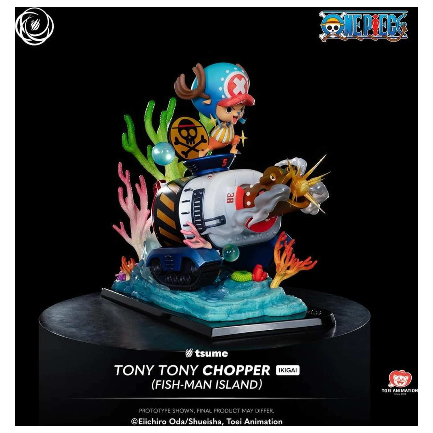 One Piece Chopper "Fish-Man Island" Statue Ikigai 1/6 Von Tsume 34 Zentimeter Produktfoto