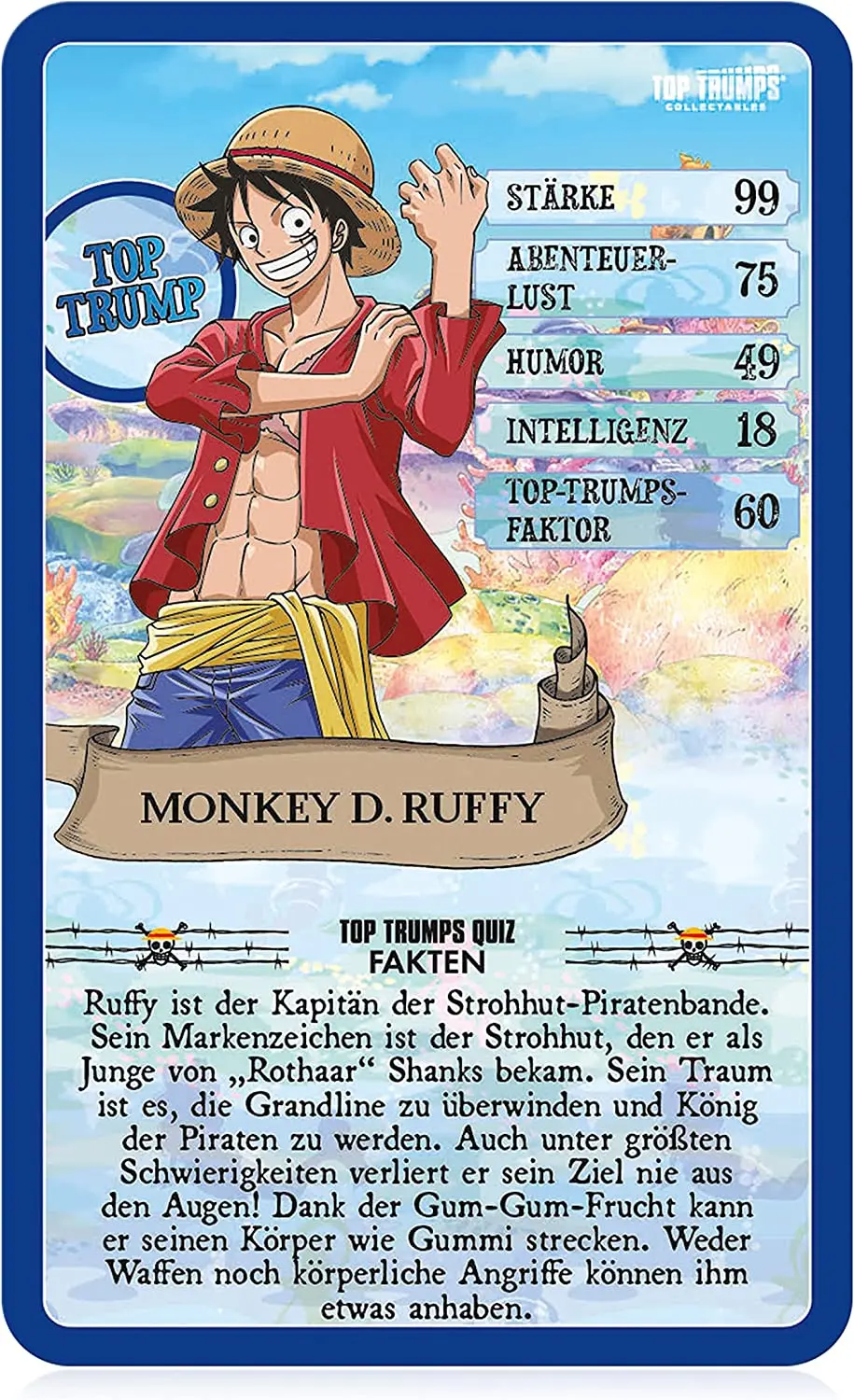 One Piece Collectables Kartenspiel Top Trumps Quiz Collection *Deutsche Version* termékfotó