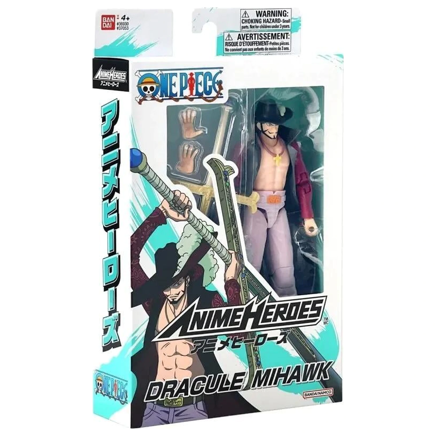 One Piece Dracule Mihawk Figur Anime Heroes 17 cm Produktfoto