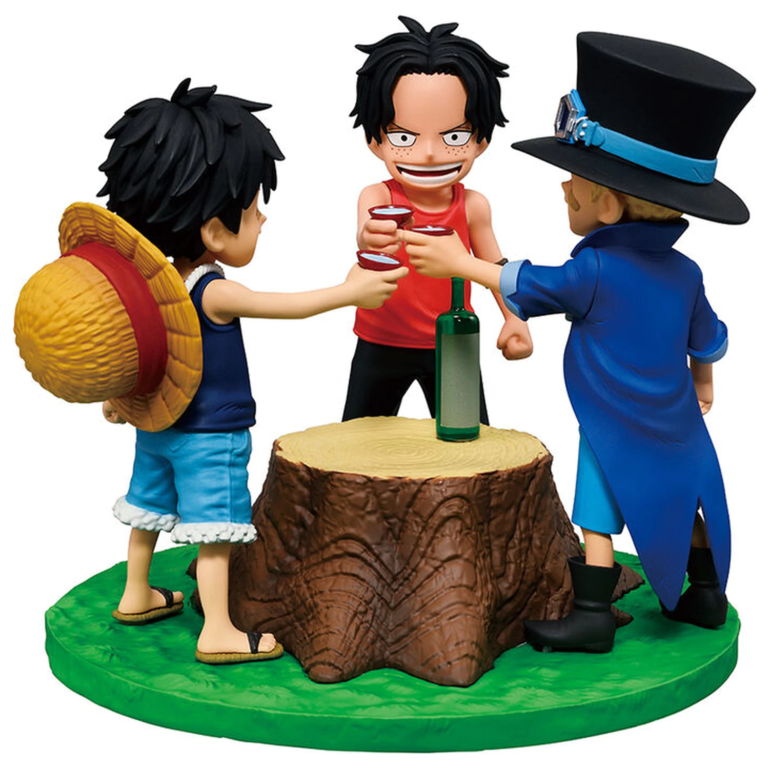 One Piece Dramatic Memories Ace & Sabo & Luffy Ichibansho Figur 10cm Produktfoto