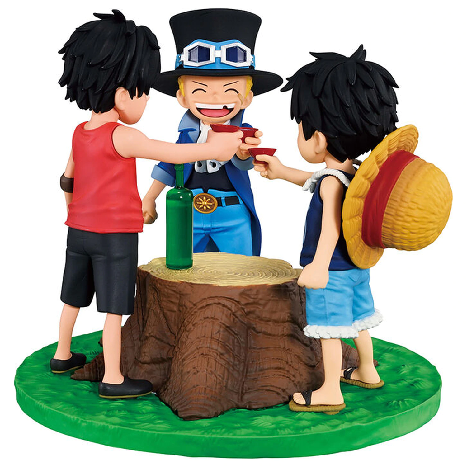 One Piece Dramatic Memories Ace & Sabo & Luffy Ichibansho Figur 10cm Produktfoto