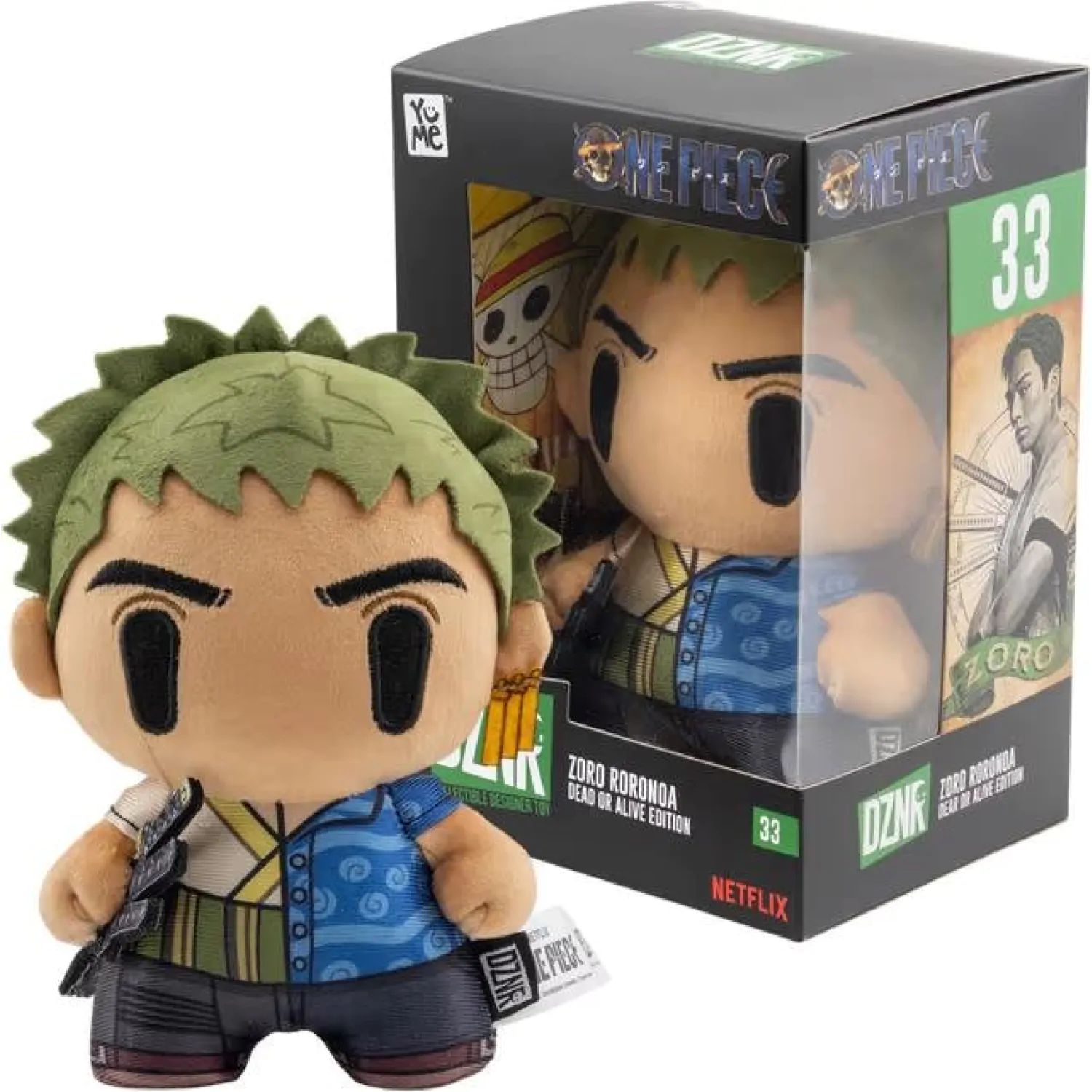 One Piece DZNR Plüschfigur Zoro Dead or Alive Edition 18 cm Produktfoto