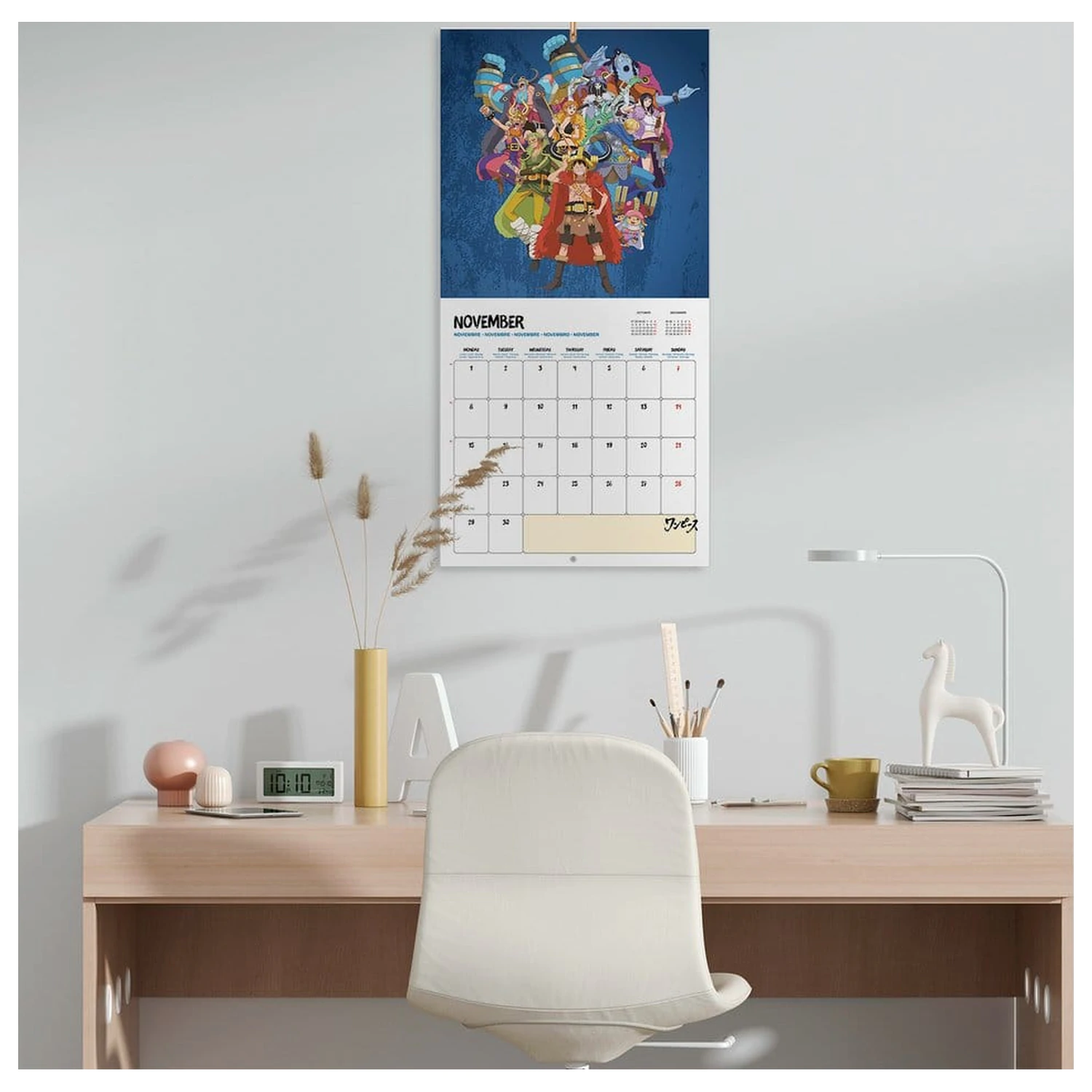 One Piece Wandkalender 2027 30 x 30 cm Produktfoto