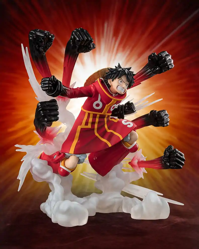 One Piece Figuarts ZERO Extra Battle PVC Statue Monkey D. Luffy -Gum Gum Hawk Gatling- 19 cm Produktfoto