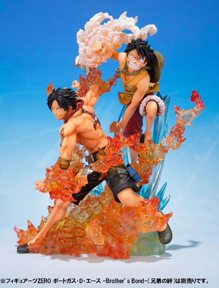 One Piece FiguartsZERO PVC Statue Monkey D. Ruffy Brother's Bond 19 cm Produktfoto