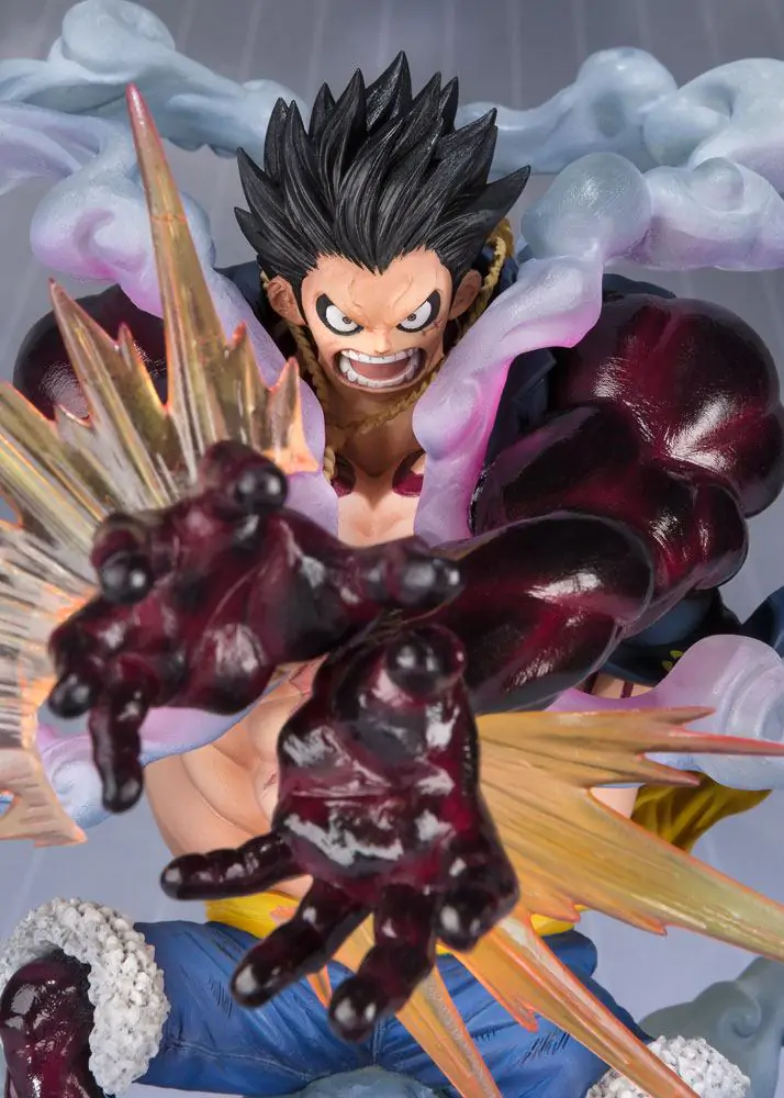 One Piece FiguartsZERO PVC-Statue Monkey D. Luffy Gear 4 Leo Bazooka Neuauflage 18 cm Produktfoto