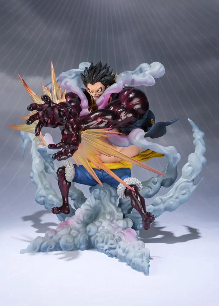One Piece FiguartsZERO PVC-Statue Monkey D. Luffy Gear 4 Leo Bazooka Neuauflage 18 cm Produktfoto