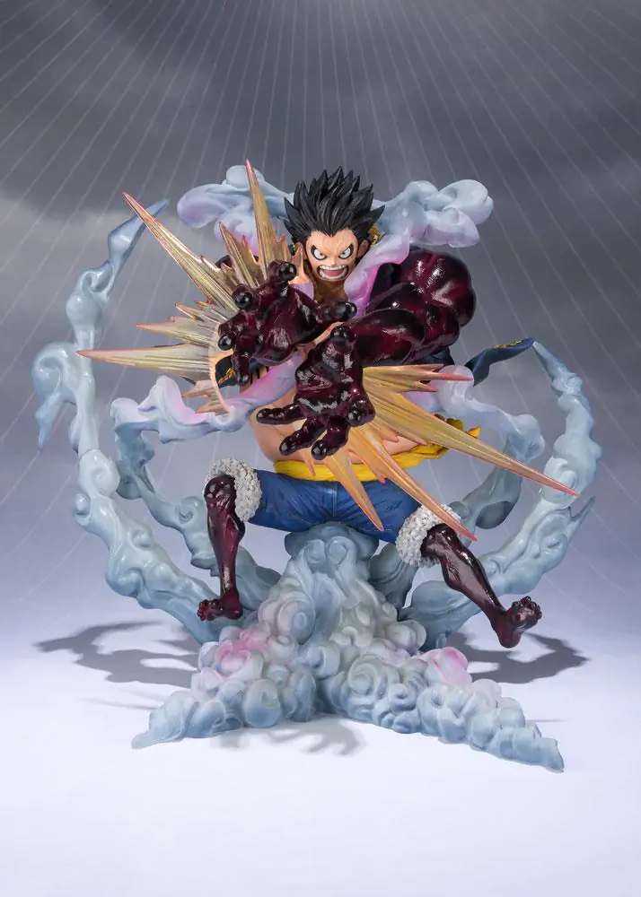 One Piece FiguartsZERO PVC-Statue Monkey D. Luffy Gear 4 Leo Bazooka Neuauflage 18 cm Produktfoto