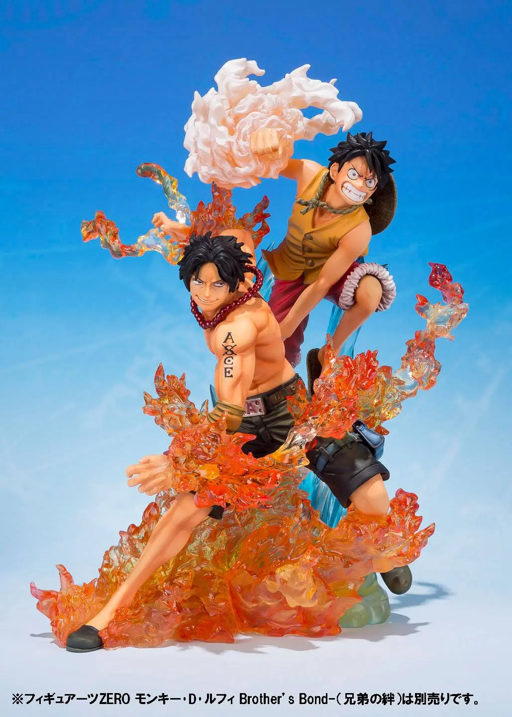 One Piece FiguartsZERO PVC Statue Portgas D. Ace Brother's Bond 16 cm Produktfoto