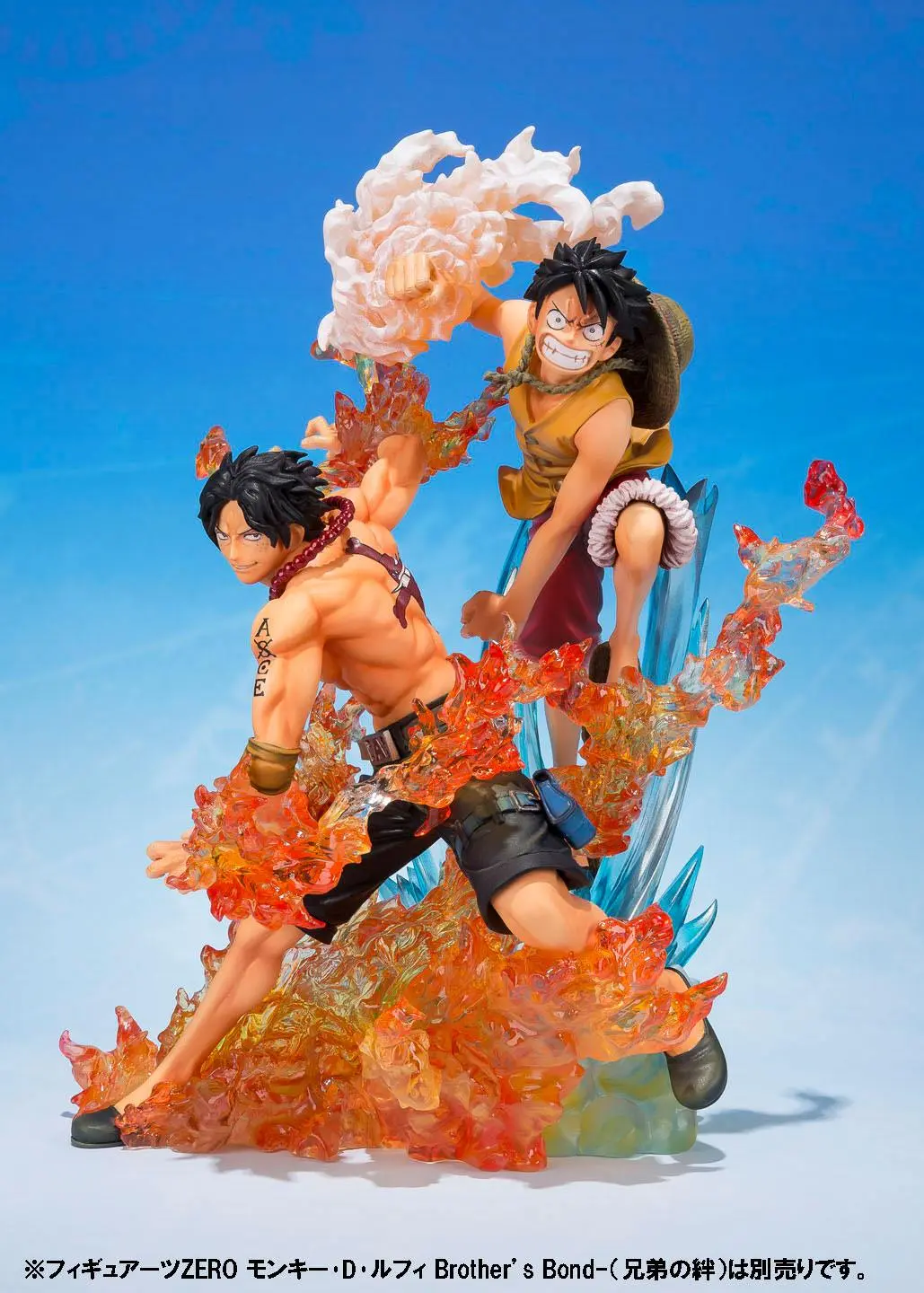 One Piece FiguartsZERO PVC Statue Portgas D. Ace Brother's Bond 16 cm Produktfoto