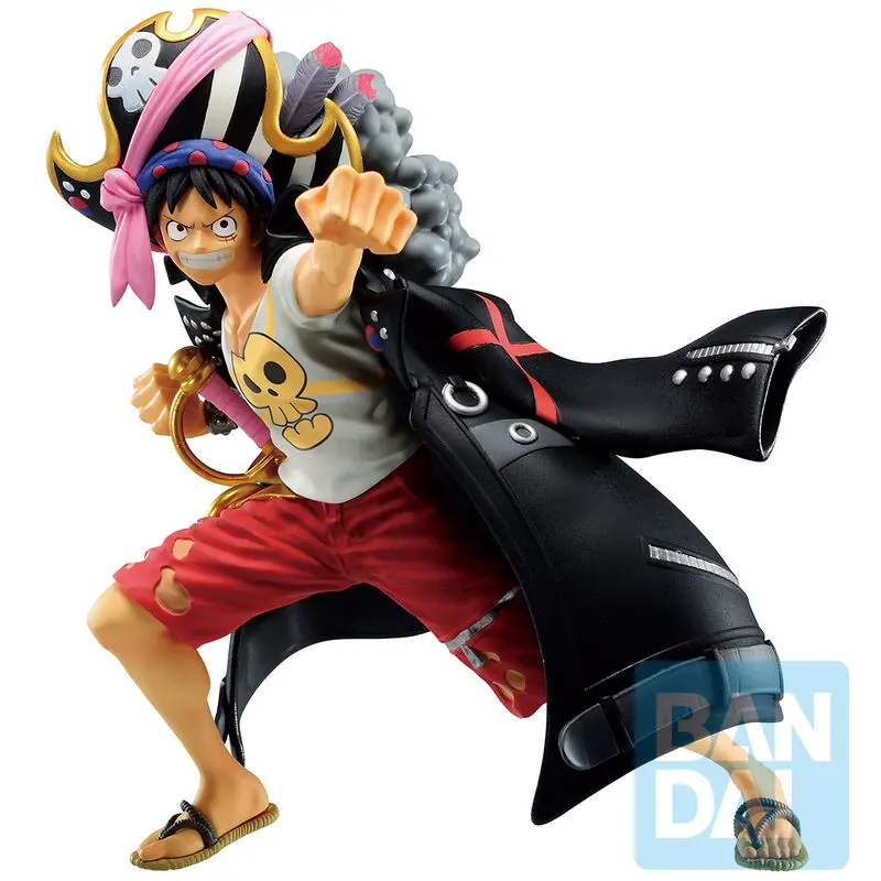 One Piece Film Red D Luffy Monkey Ichibansho Figur 13 cm Produktfoto