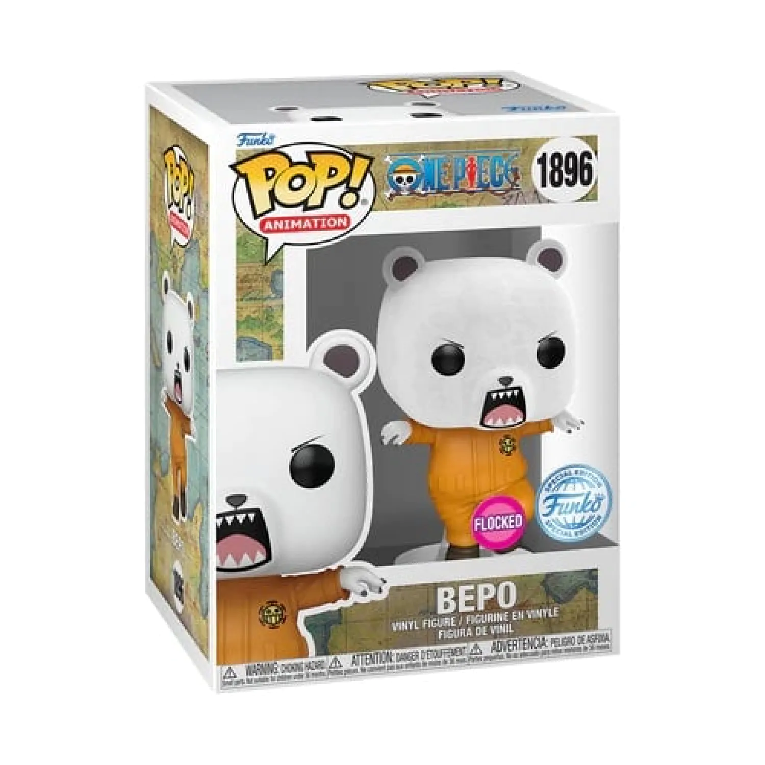 One Piece Funko POP! Animation Vinyl Figur Bepo (Flocked) Exklusive 9 cm Produktfoto