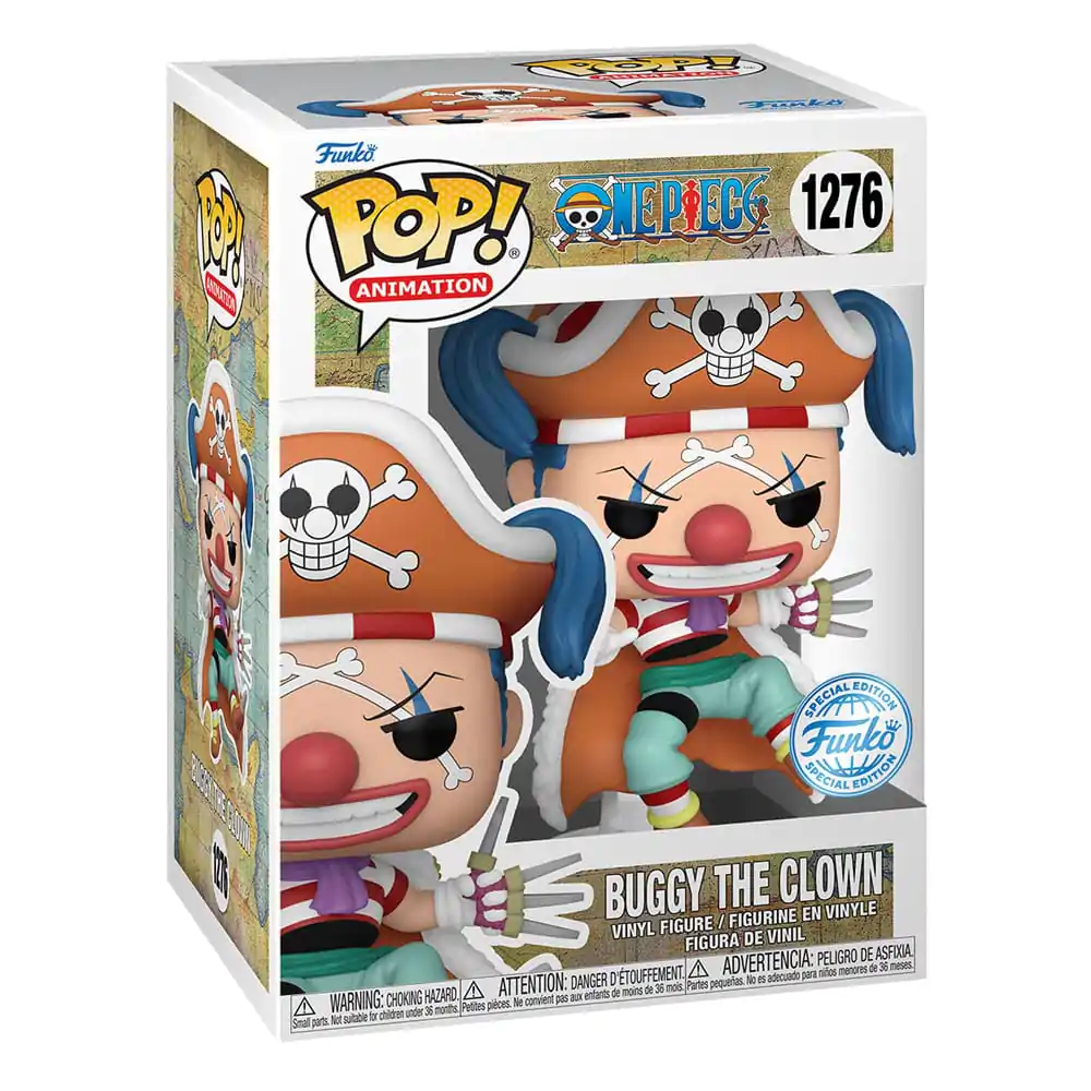 One Piece POP! Animation Vinyl Figuren Buggy the Clown 9 cm Produktfoto