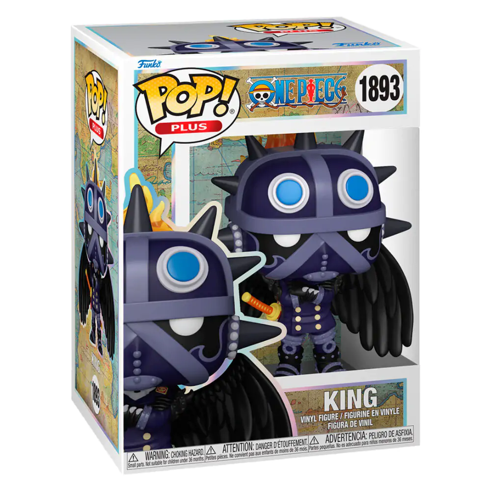 One Piece Funko POP! Plus Animation Vinyl Figur King 9 cm Produktfoto