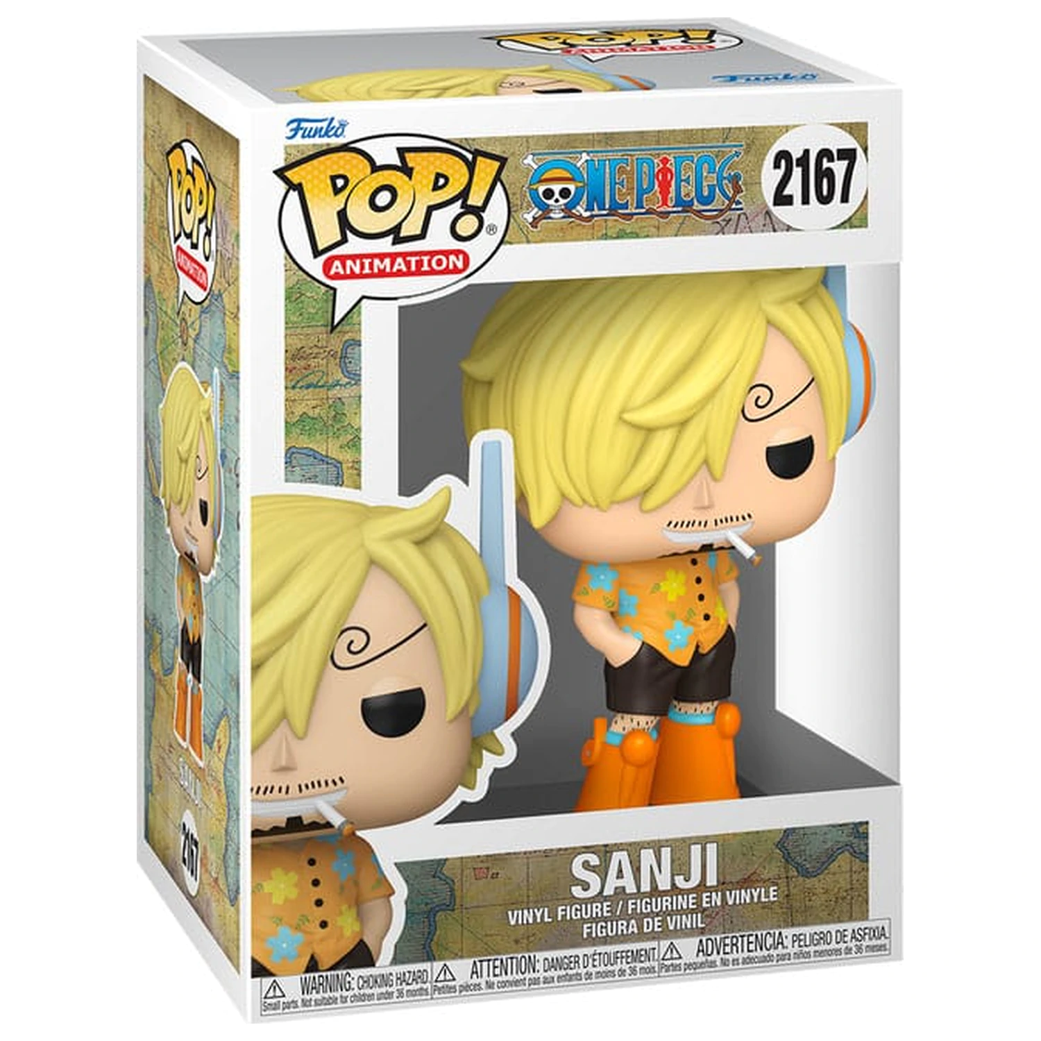 One Piece Funko POP! Vinyl Animation Figur Sanji 9 cm Produktfoto