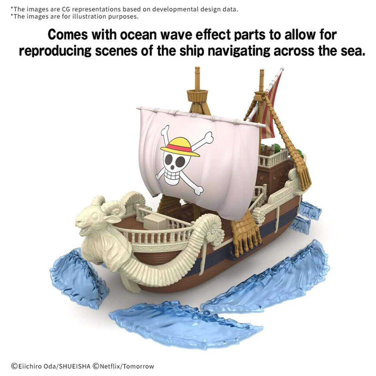 One Piece Grand Ship Collection Netflix Going Merry Modellbausatz Figur Produktfoto