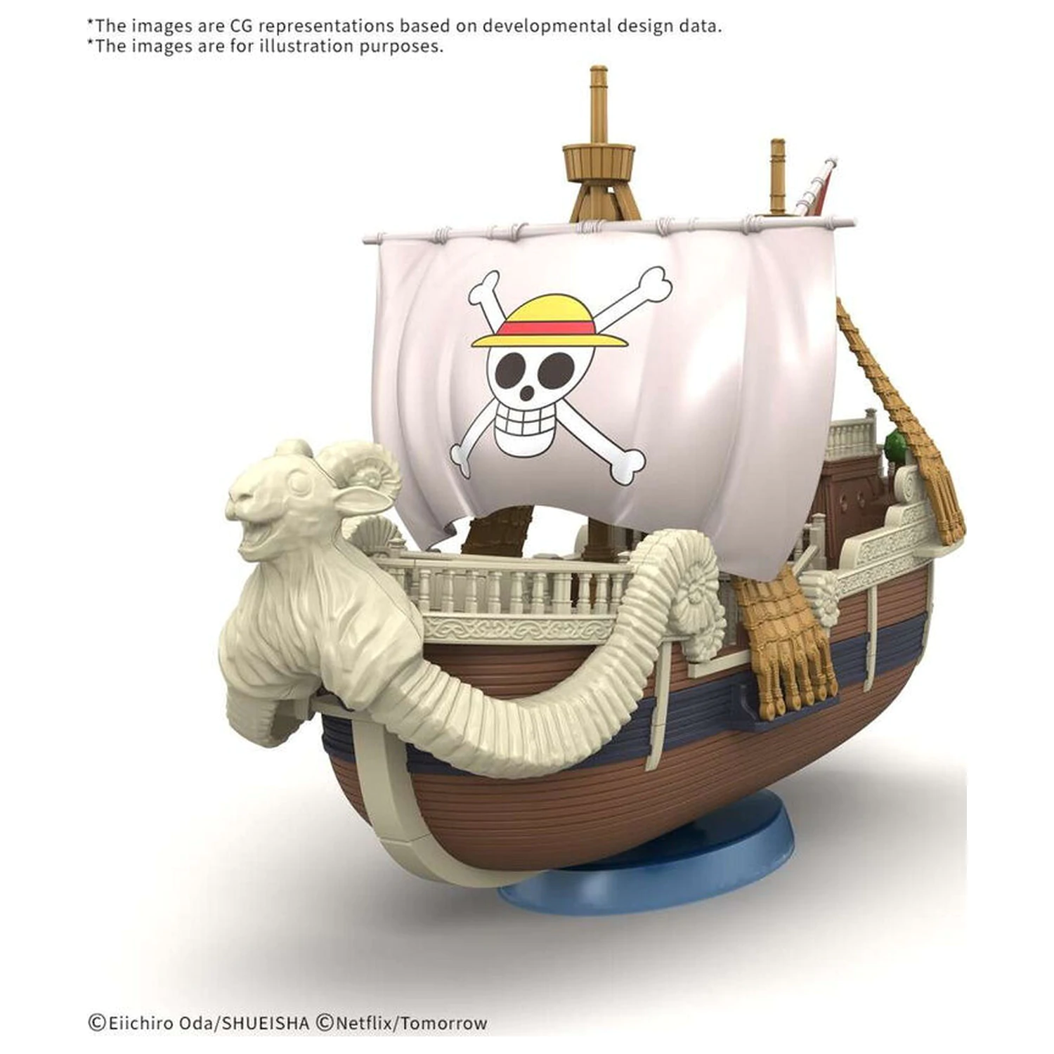 One Piece Grand Ship Collection Netflix Going Merry Modellbausatz Figur Produktfoto