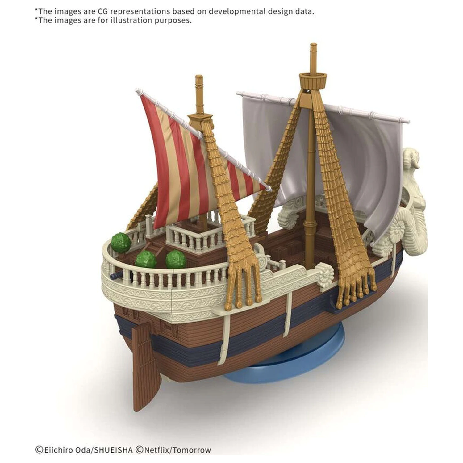 One Piece Grand Ship Collection Netflix Going Merry Modellbausatz Figur Produktfoto