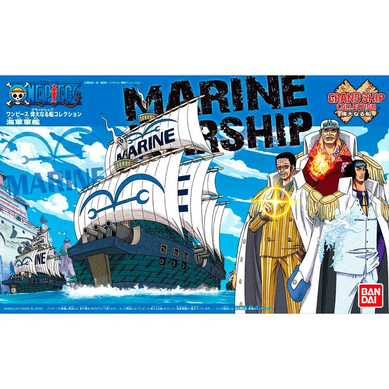 One Piece Grand Ship Collection Marine Ship Modellbausatz Figur 15cm Produktfoto