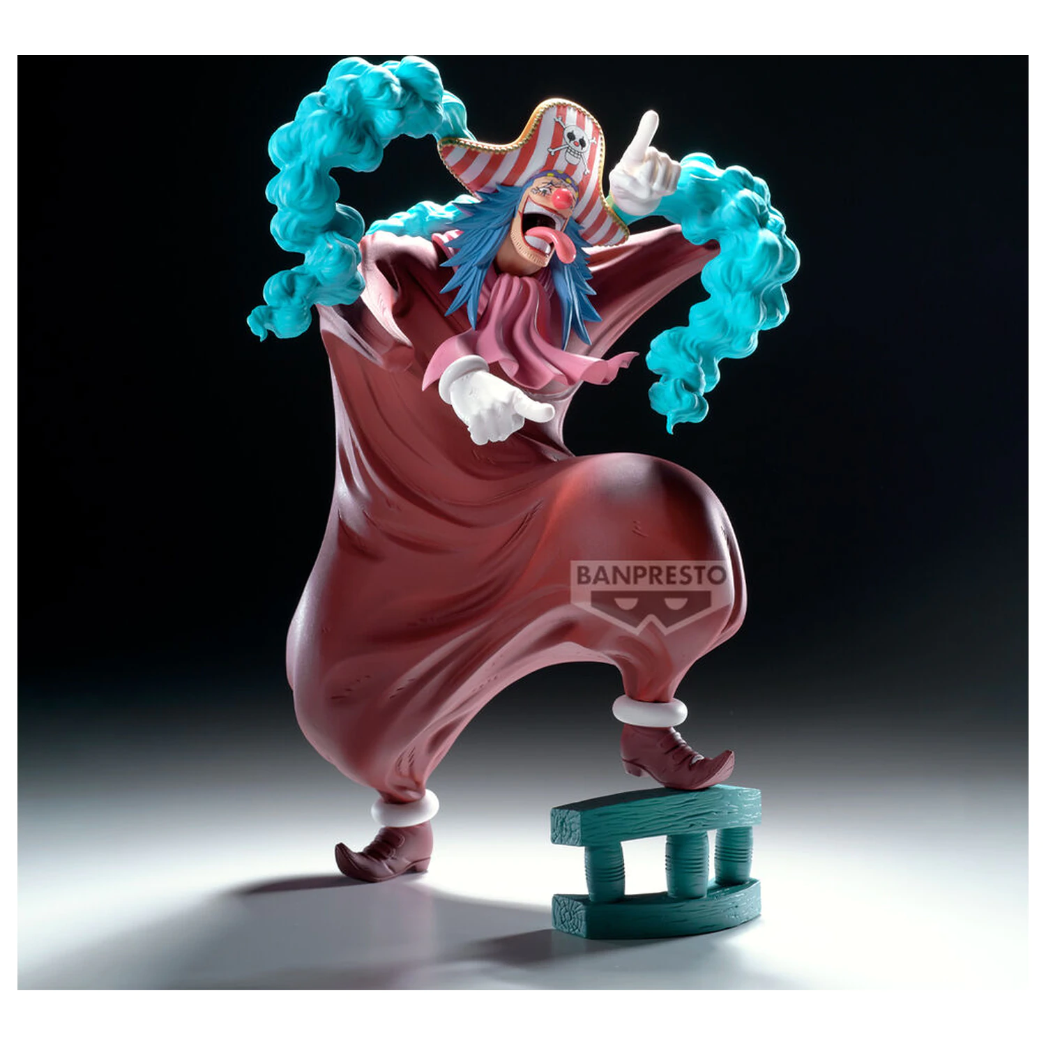 One Piece Grandista Buggy Figur 25 cm Produktfoto