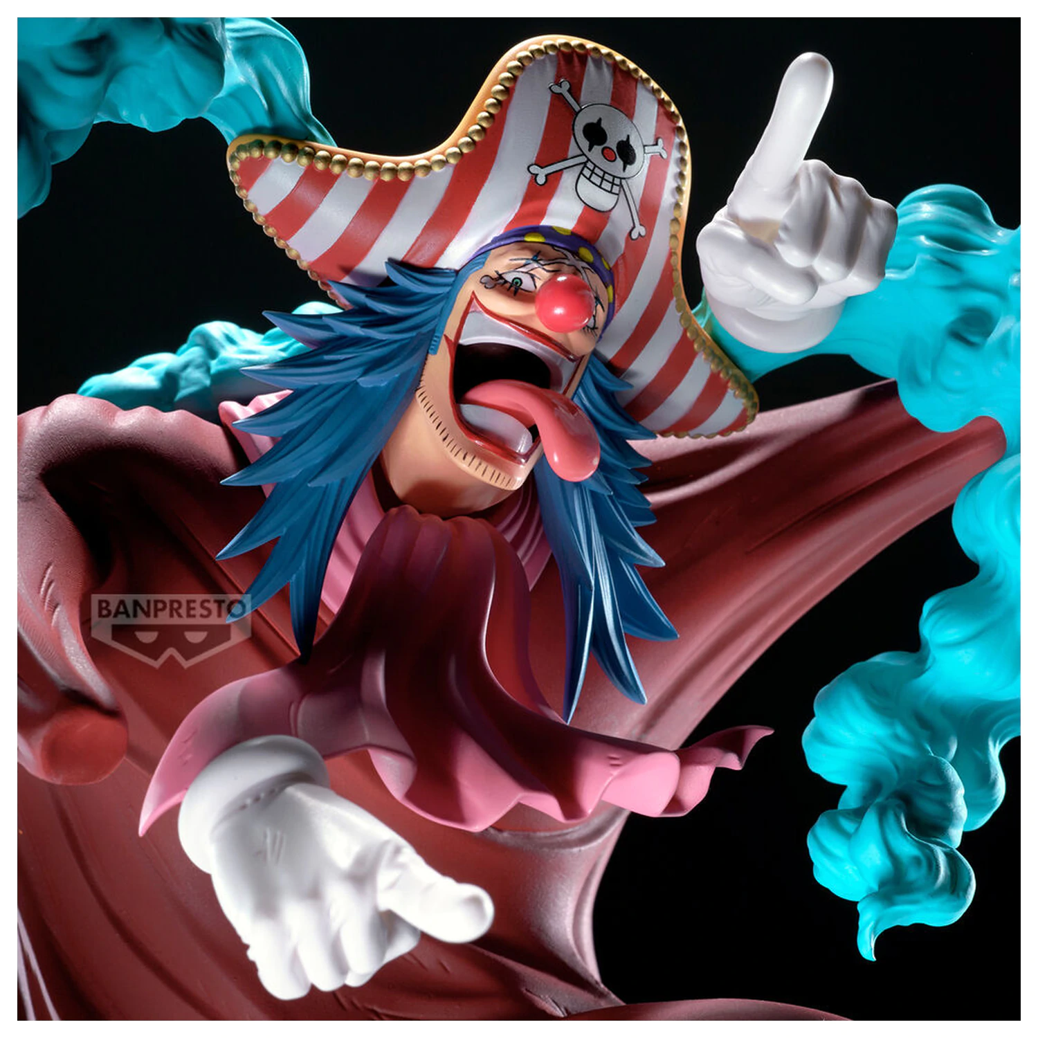 One Piece Grandista Buggy Figur 25 cm Produktfoto