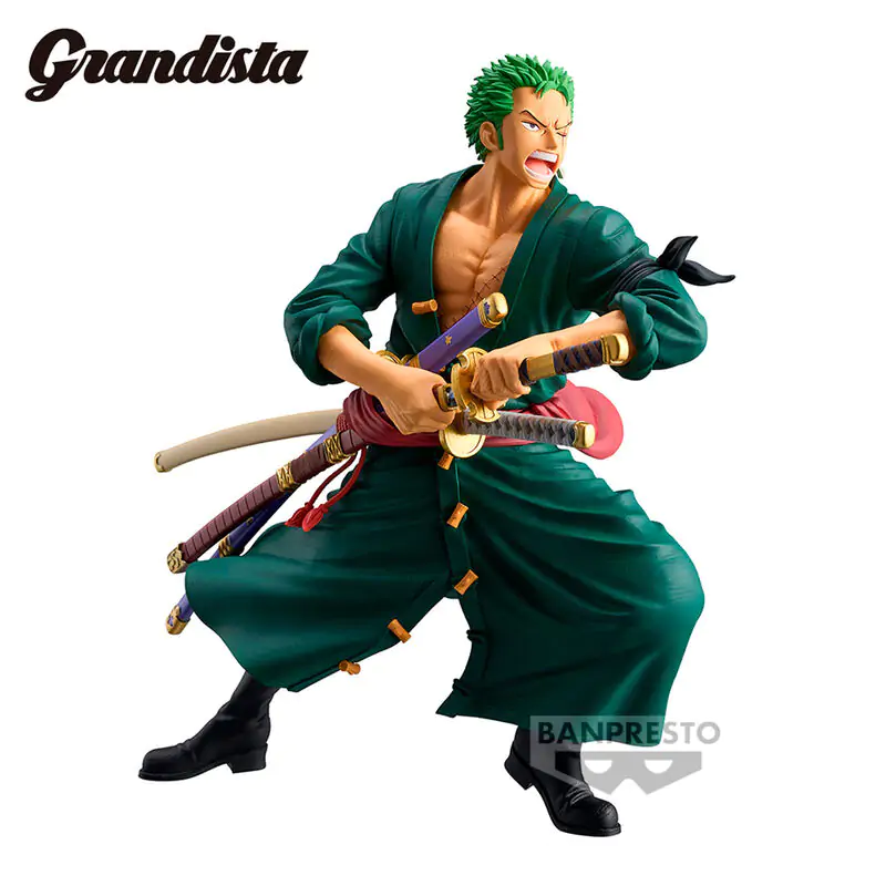 One Piece Grandista Roronoa Zoro Figur 22cm Produktfoto