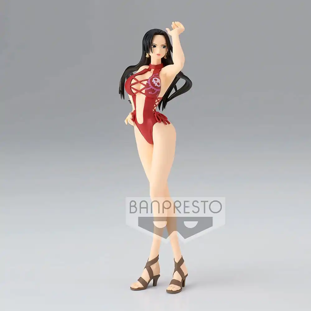 One Piece Grandline Girls on Vacation PVC Statue Boa Hancock Ver. A 19 cm Produktfoto