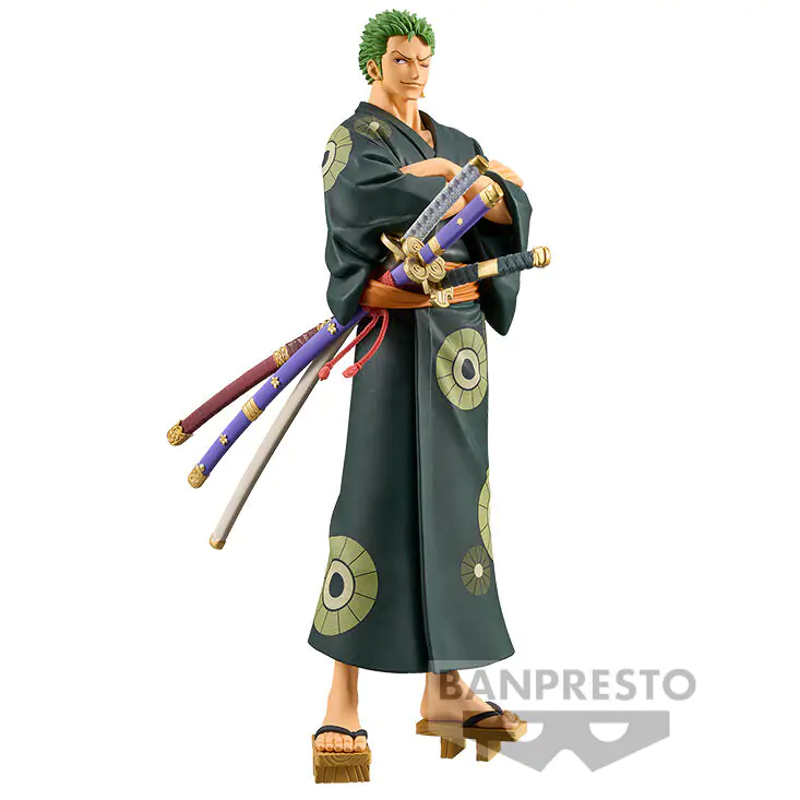 One Piece Grandline Series Wanokuni Yukata Silvers Roronoa Zoro Figur 17cm termékfotó