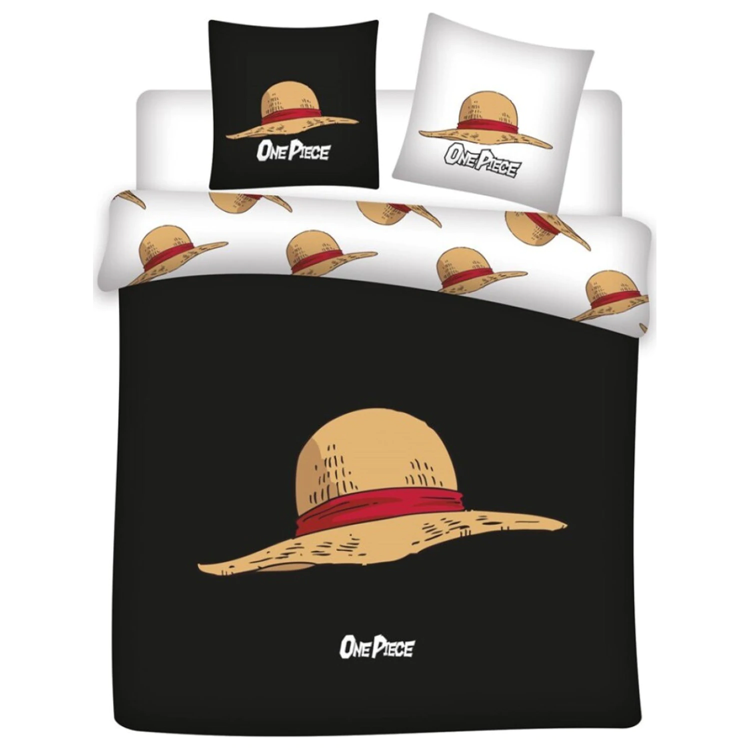 One Piece Hut Doppel-Bettdeckenbezug Produktfoto