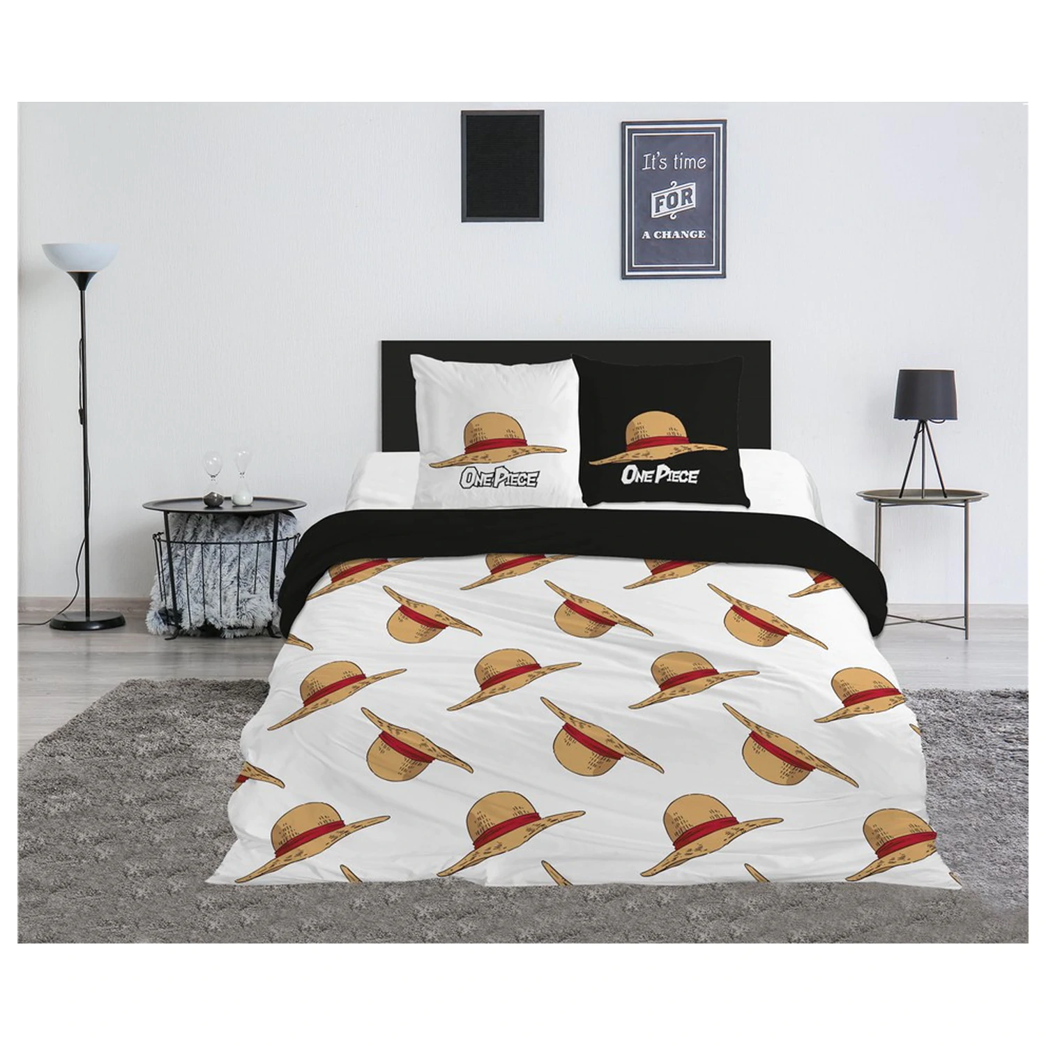 One Piece Hut Doppel-Bettdeckenbezug Produktfoto