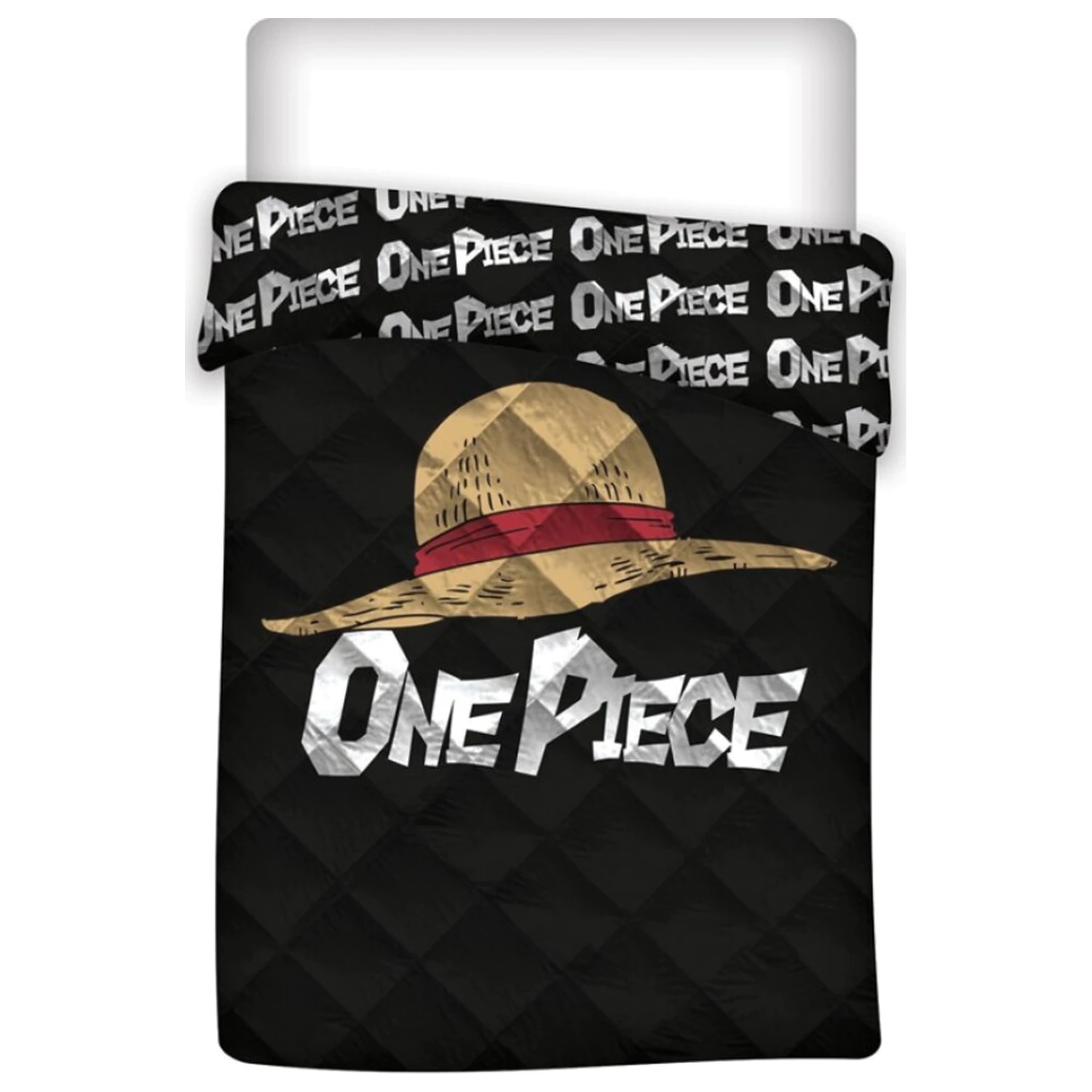 One Piece Hatter gesteppte Tagesdecke Produktfoto