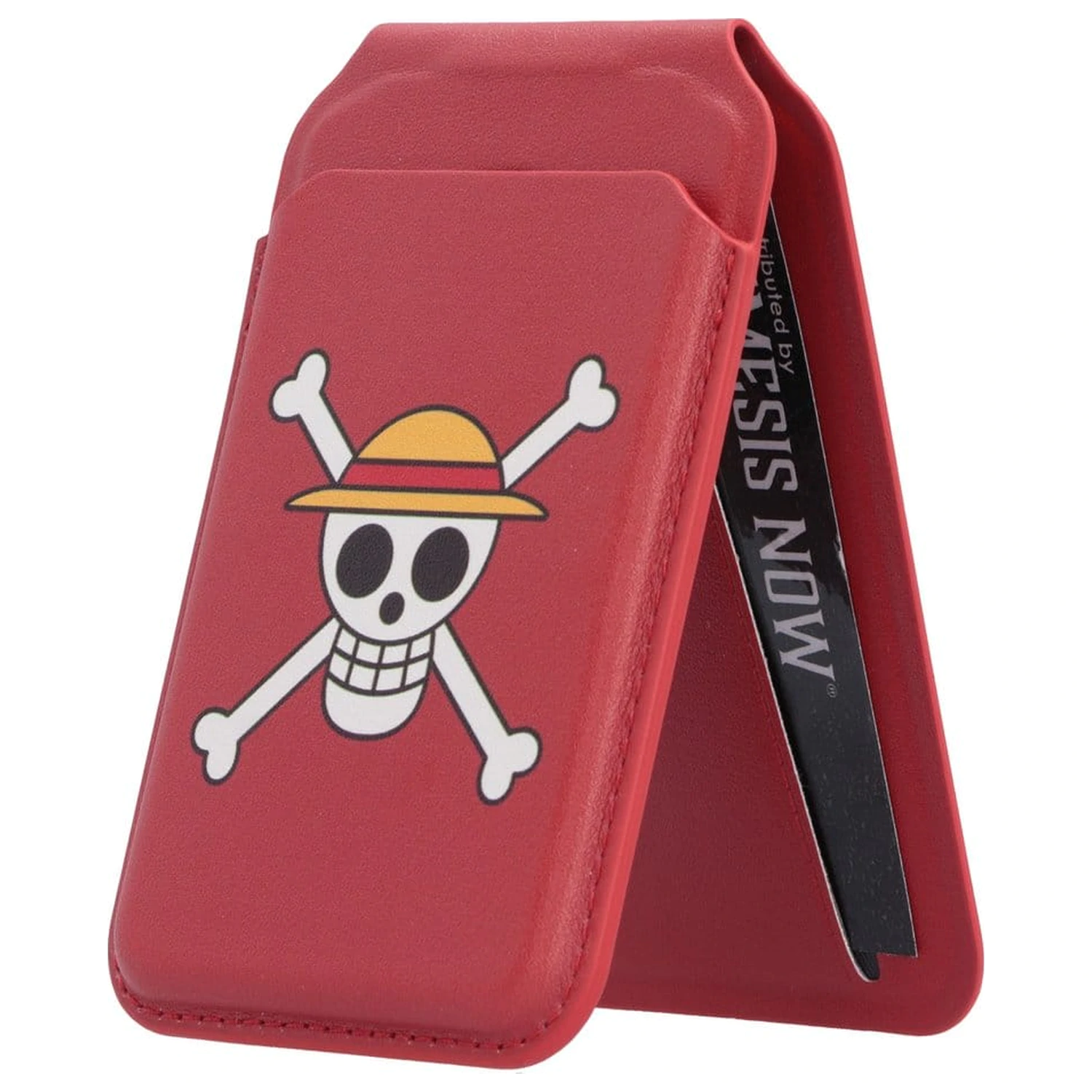 One Piece Kartenhalter Luffy Jolly Roger (Rot) 10 cm Produktfoto