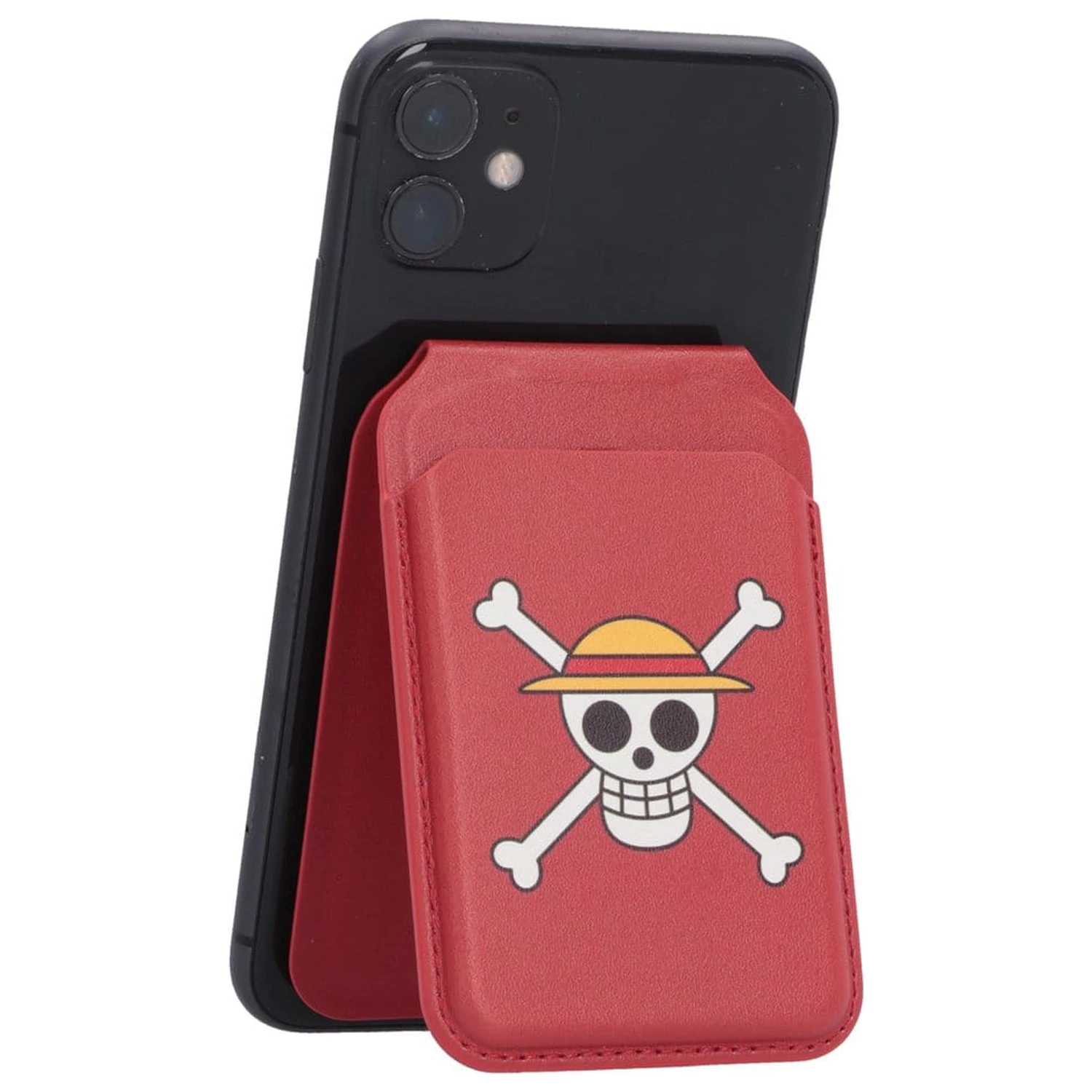 One Piece Kartenhalter Luffy Jolly Roger (Rot) 10 cm Produktfoto
