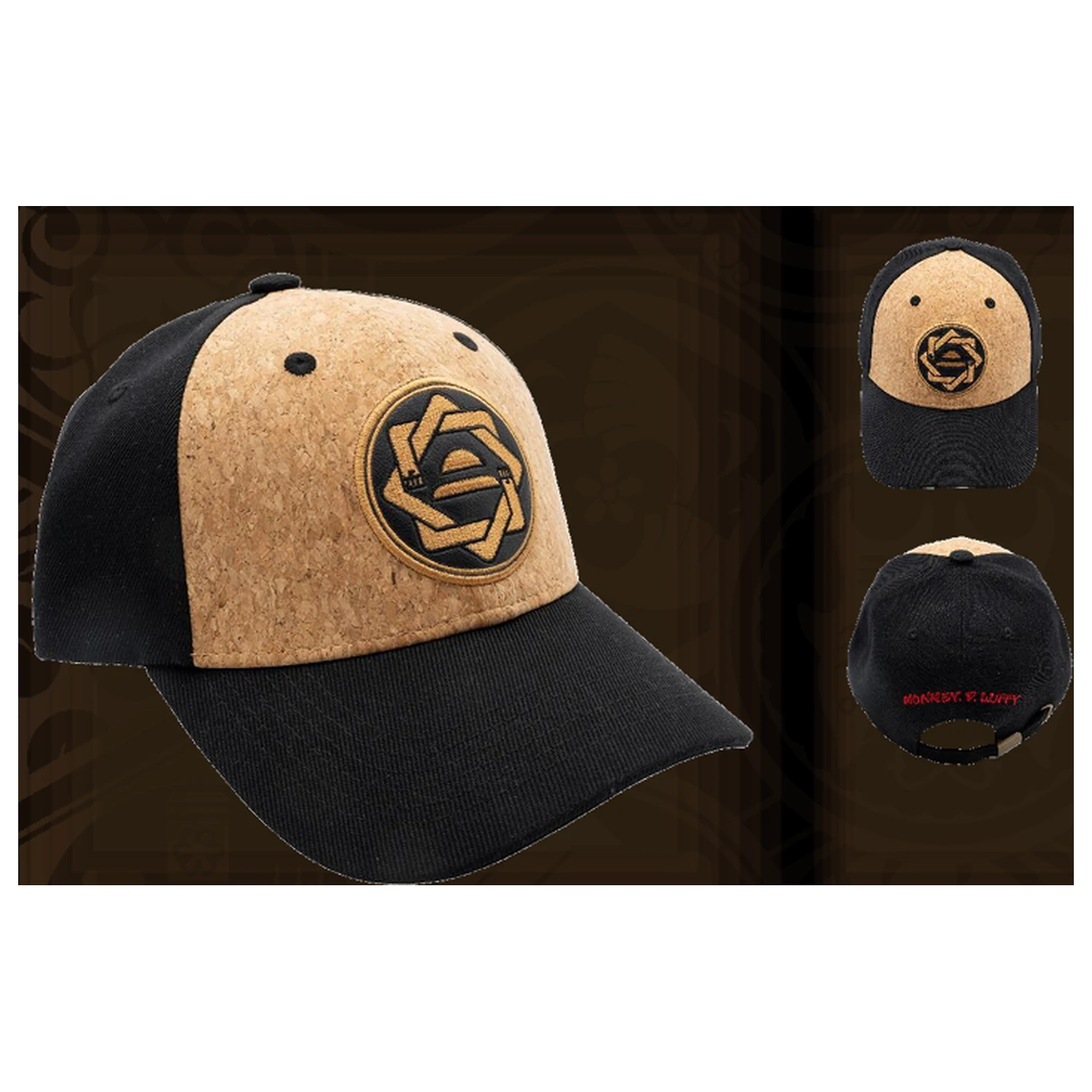 ONE PIECE Japan Collection Kappe Schwarz & Beige Produktfoto