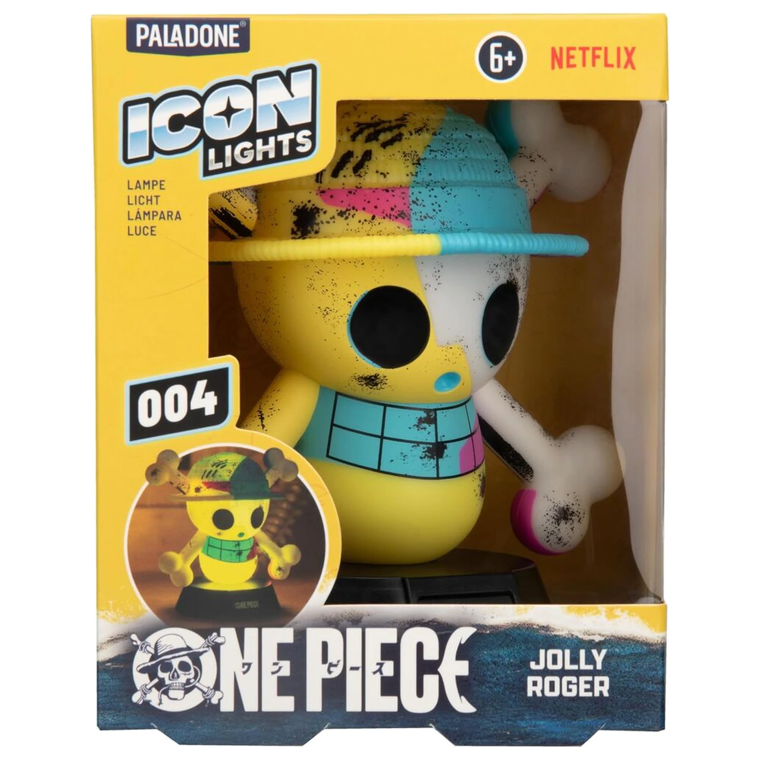 One Piece Jolly Roger Icon Lampe Produktfoto