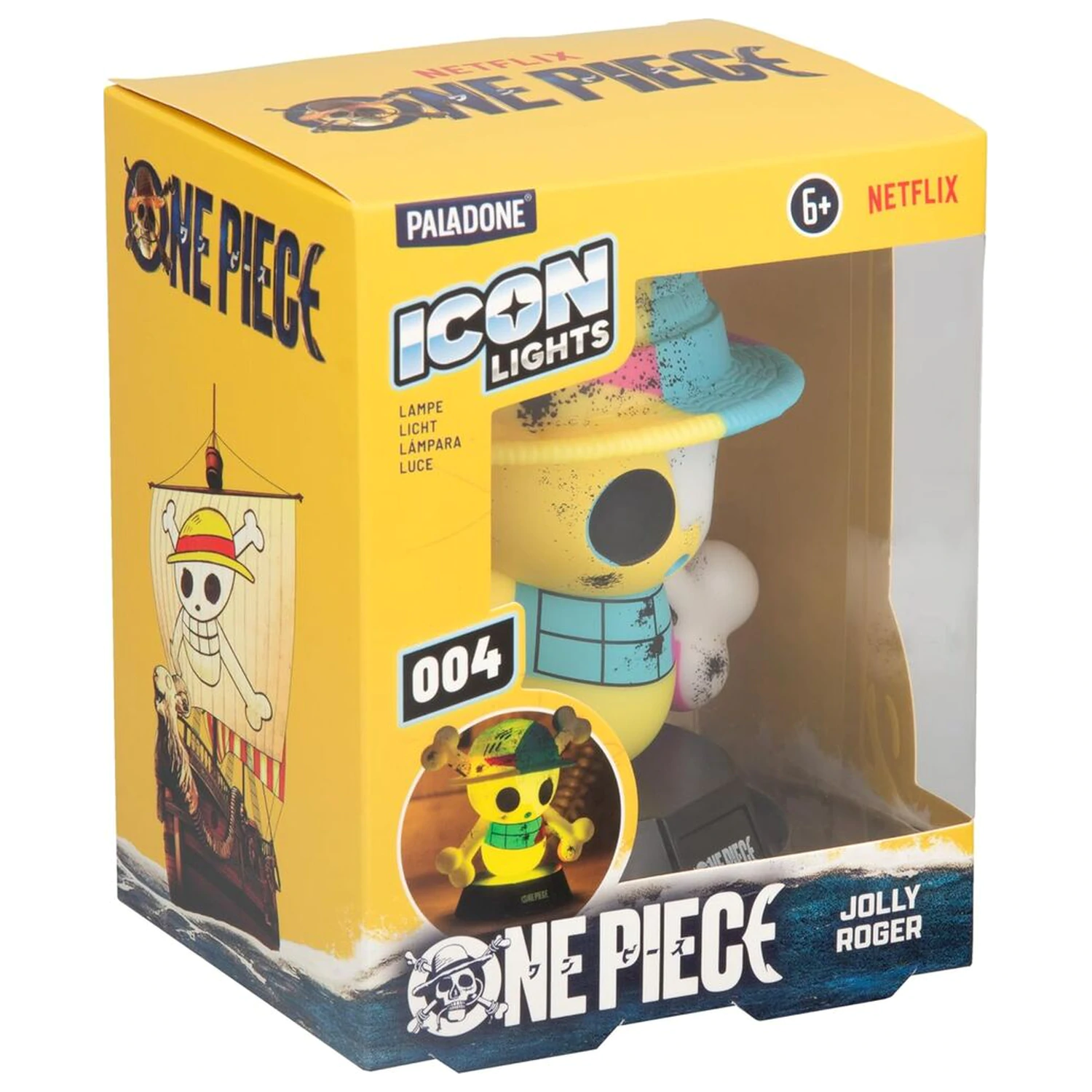 One Piece Jolly Roger Icon Lampe Produktfoto
