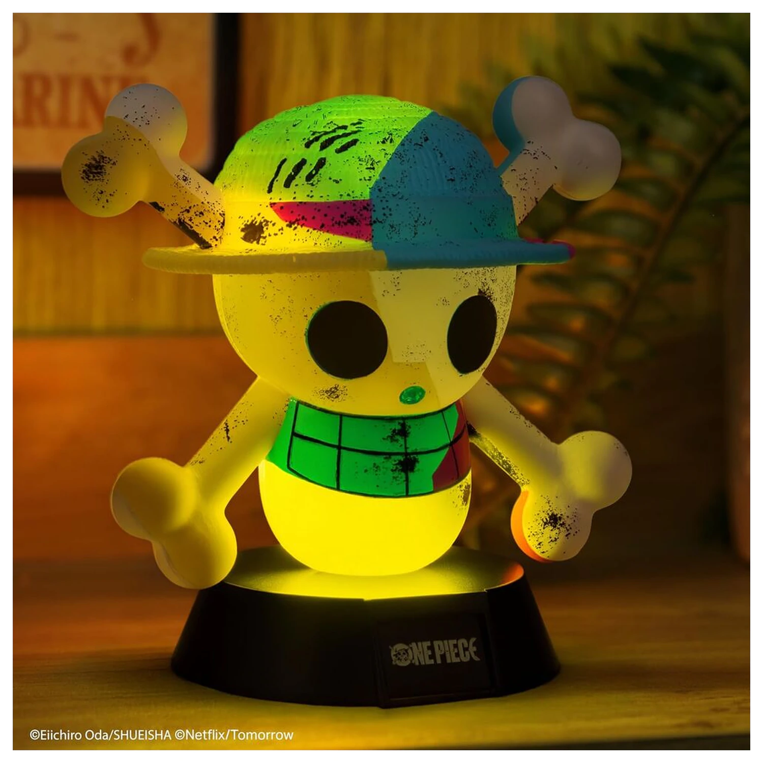 One Piece Jolly Roger Icon Lampe Produktfoto