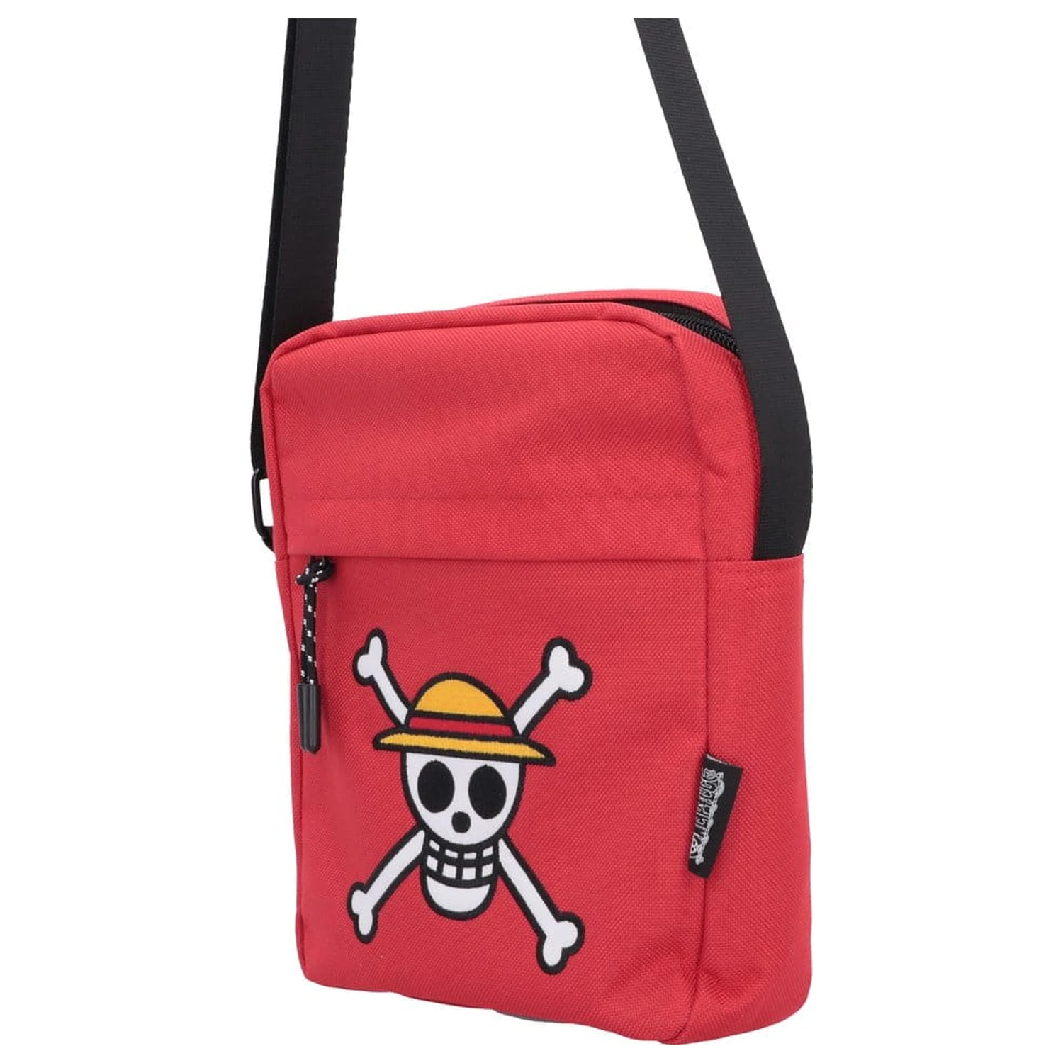 One Piece Crossbody Tasche Luffy Jolly Roger (Red) 23 cm Produktfoto