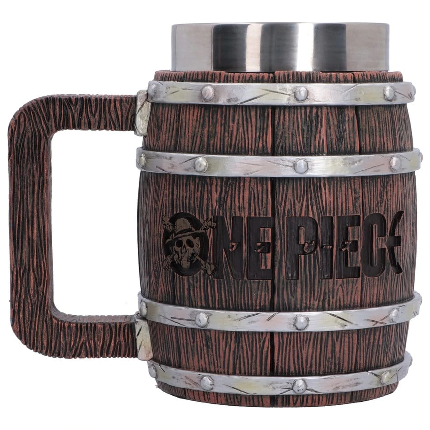 One Piece Bierkrug Fass 16 cm Produktfoto