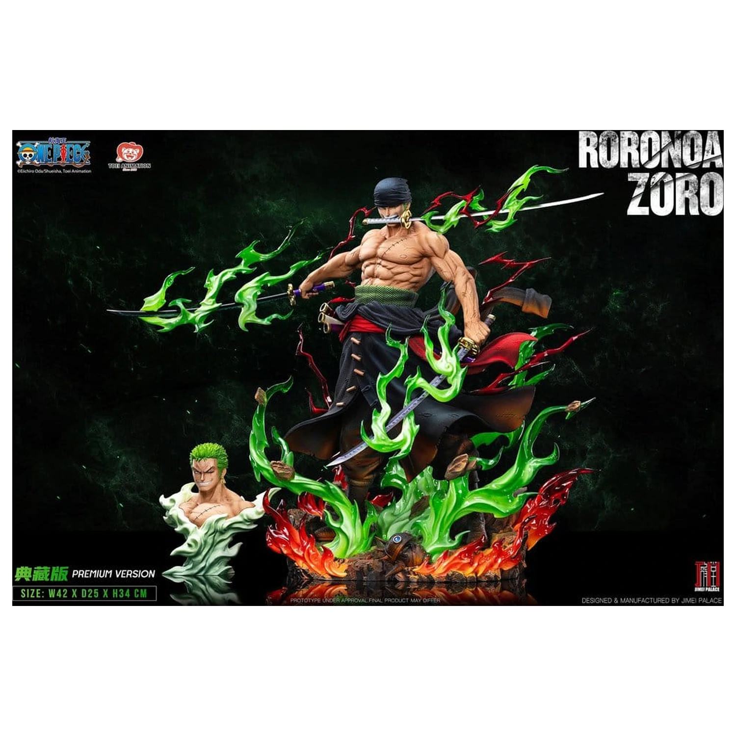 One Piece Legendary Strohhut-Crew Serie Statue Roronoa Zoro (Premium Version) 34 cm Produktfoto