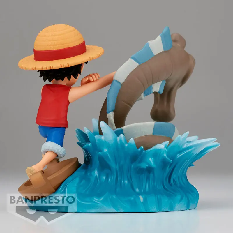One Piece Log Stories PVC Statue Monkey D. Luffy vs Local Sea Monster 7 cm termékfotó