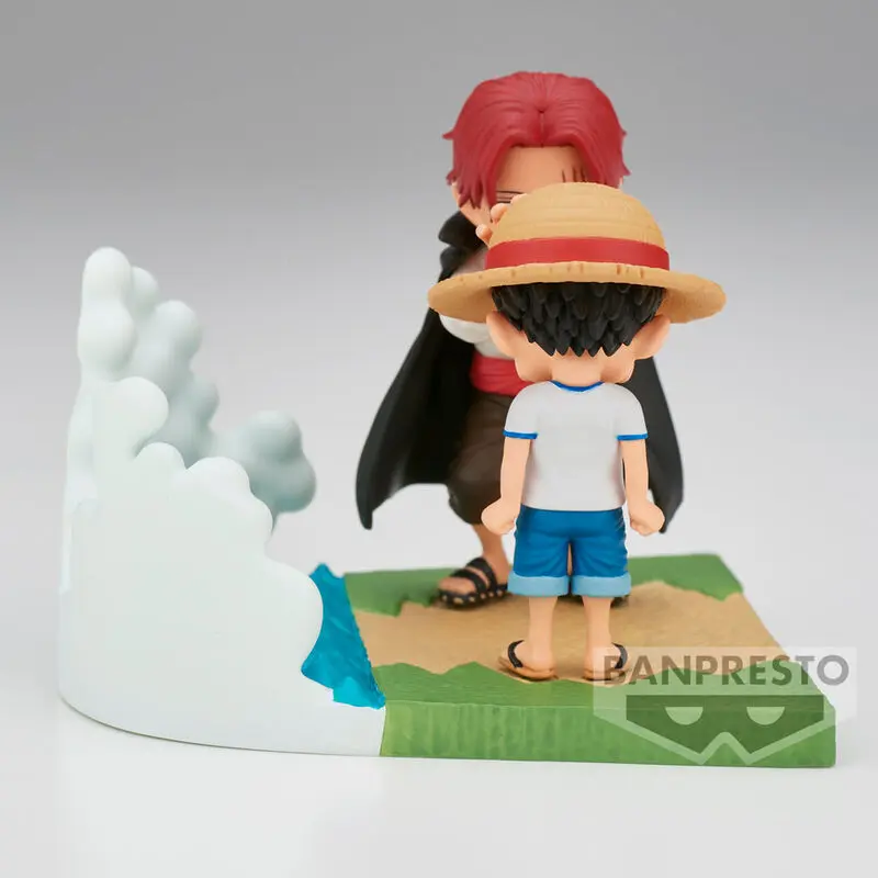 One Piece Log Stories Monkey Luffy &amp; Shanks Figur 7cm Produktfoto