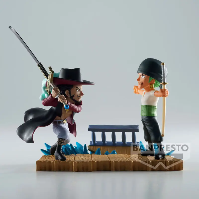 One Piece Log Stories Roronoa Zoro VS Dracule Mihawk Figur 7cm termékfotó