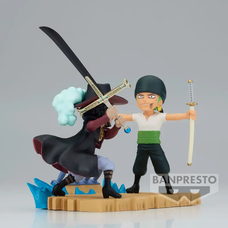 One Piece Log Stories Roronoa Zoro VS Dracule Mihawk Figur 7cm termékfotó