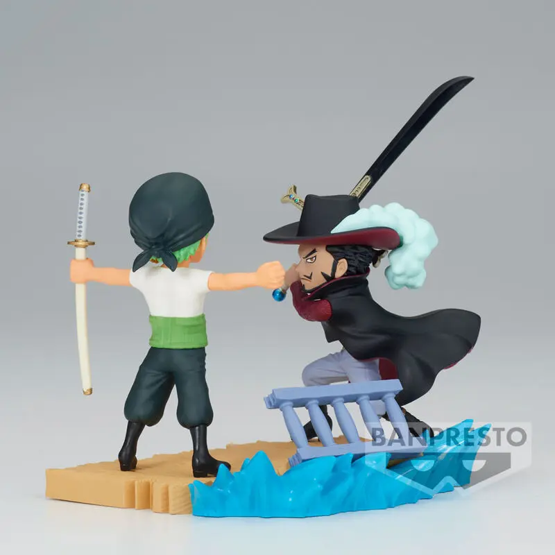 One Piece Log Stories Roronoa Zoro VS Dracule Mihawk Figur 7cm termékfotó