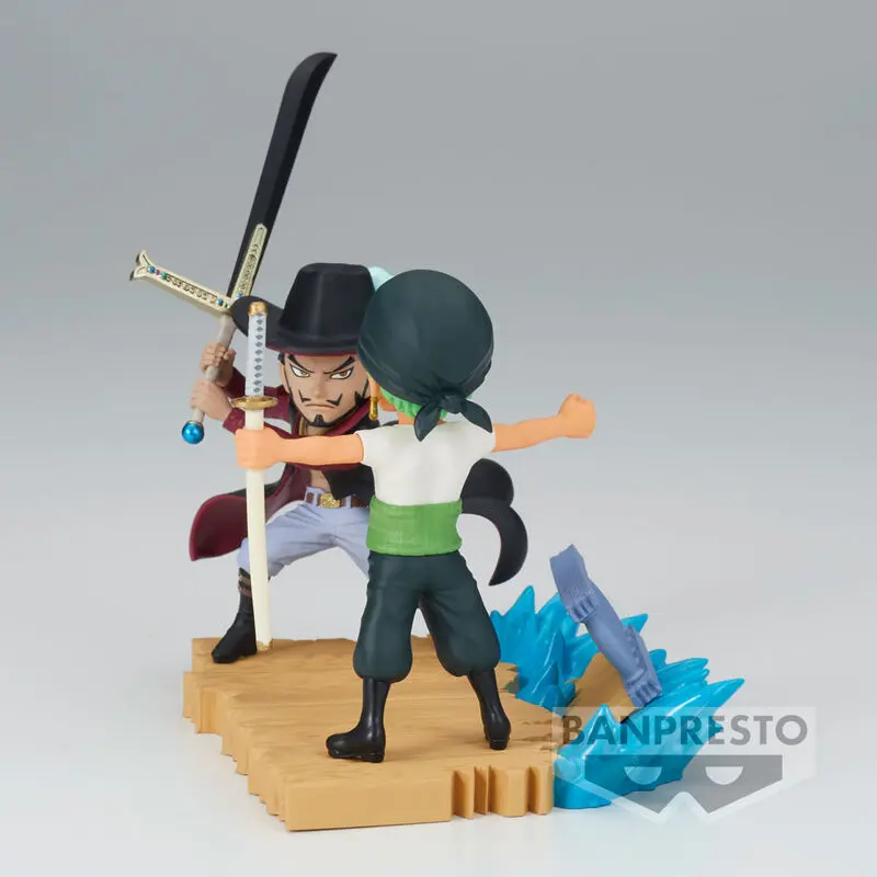 One Piece Log Stories Roronoa Zoro VS Dracule Mihawk Figur 7cm termékfotó